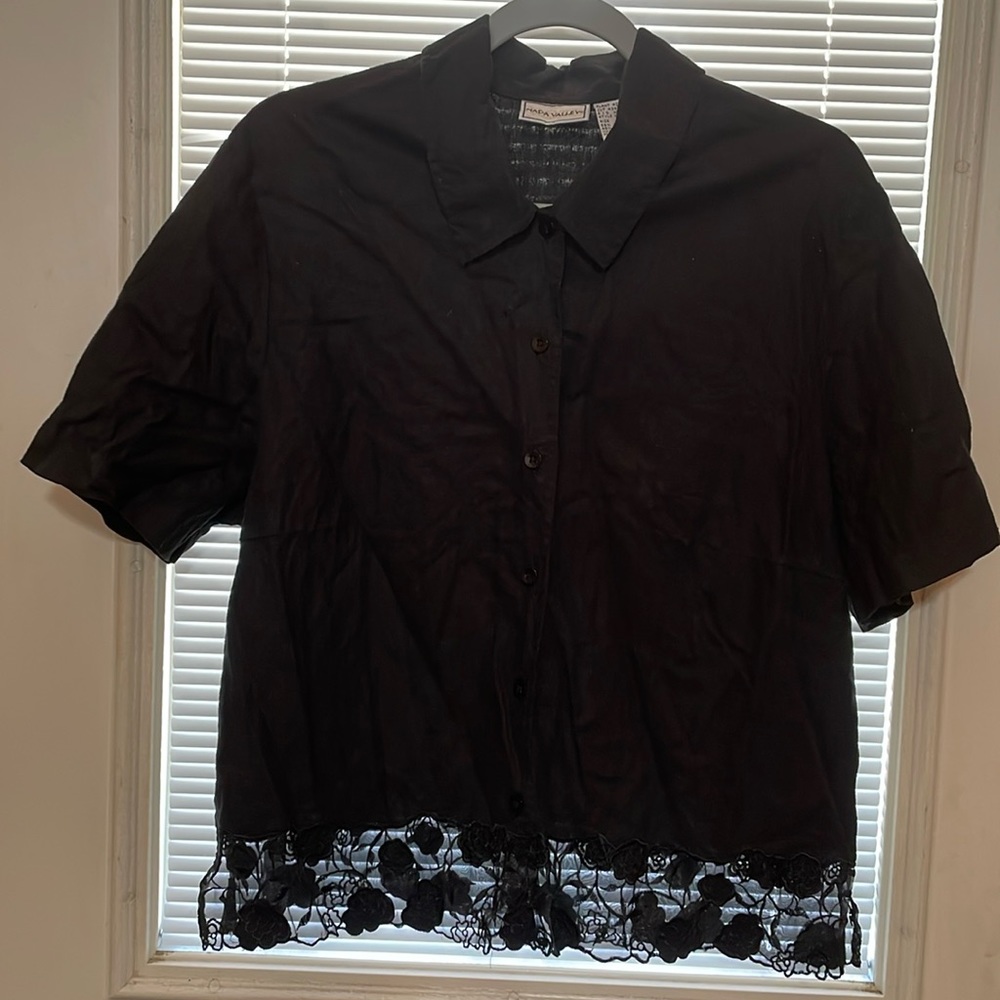 Napa Valley linen top